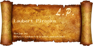 Laubert Piroska névjegykártya